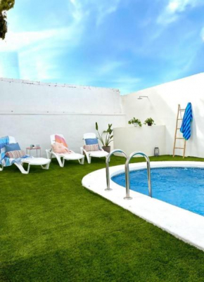 Casa mediterranea con piscina privada, Playa Isla del Fraile